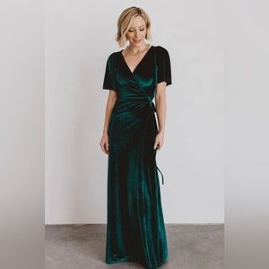 Baltic Born Meghan Velvet Wrap Maxi Dress